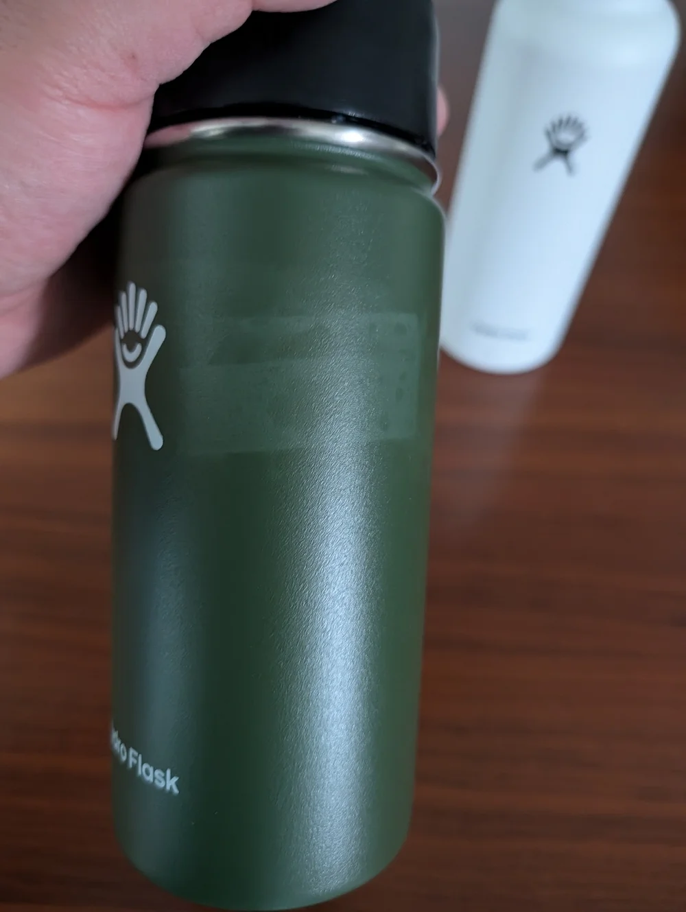 Hydro Flask Stainless Steel Water Bottles White & Green Pre Owned - Picture 2 of 8